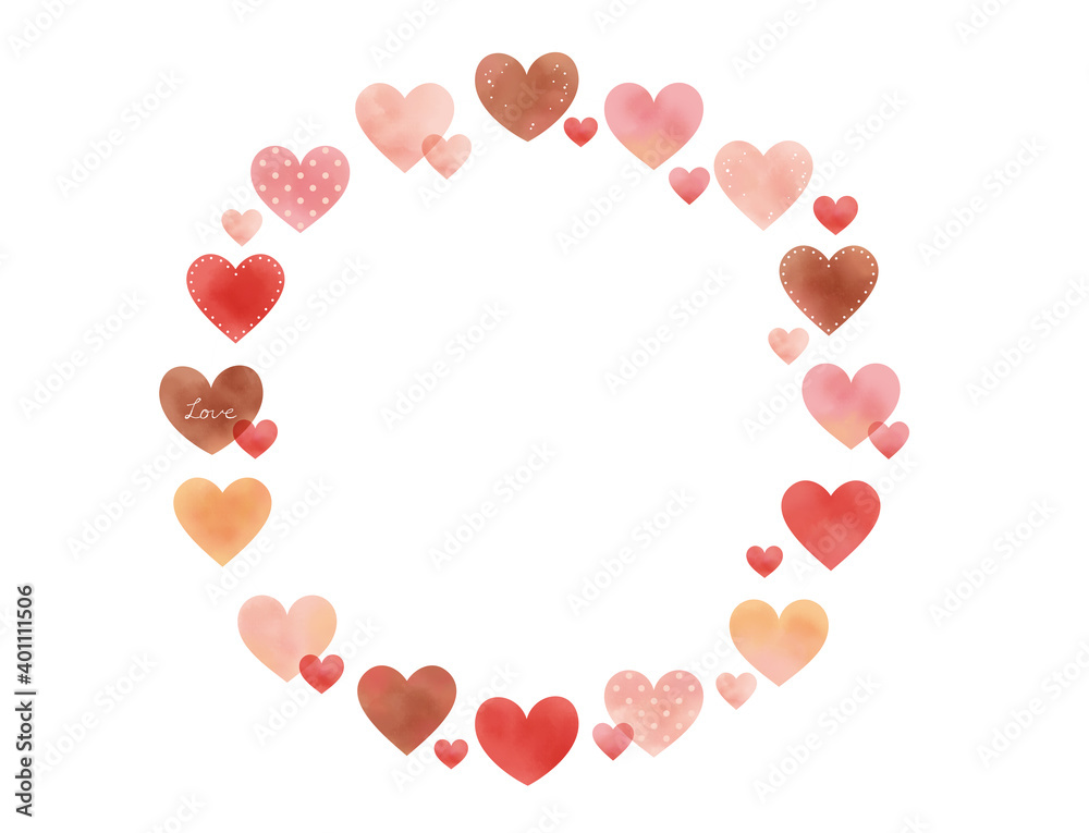 水彩タッチのハートのリースイラスト Heart wreath illustration with watercolor touch
水彩タッチのハートのリースイラスト Heart wreath illustration with watercolor touch