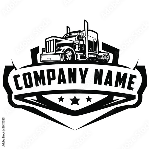 american truck logo on white background