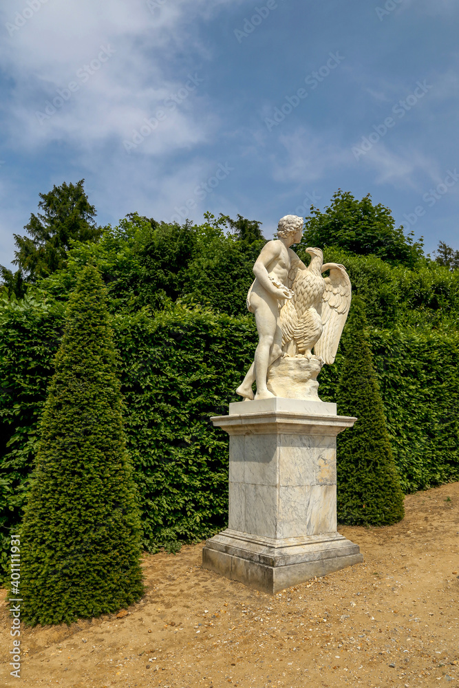 Statue in the park of the Palace of Versailles