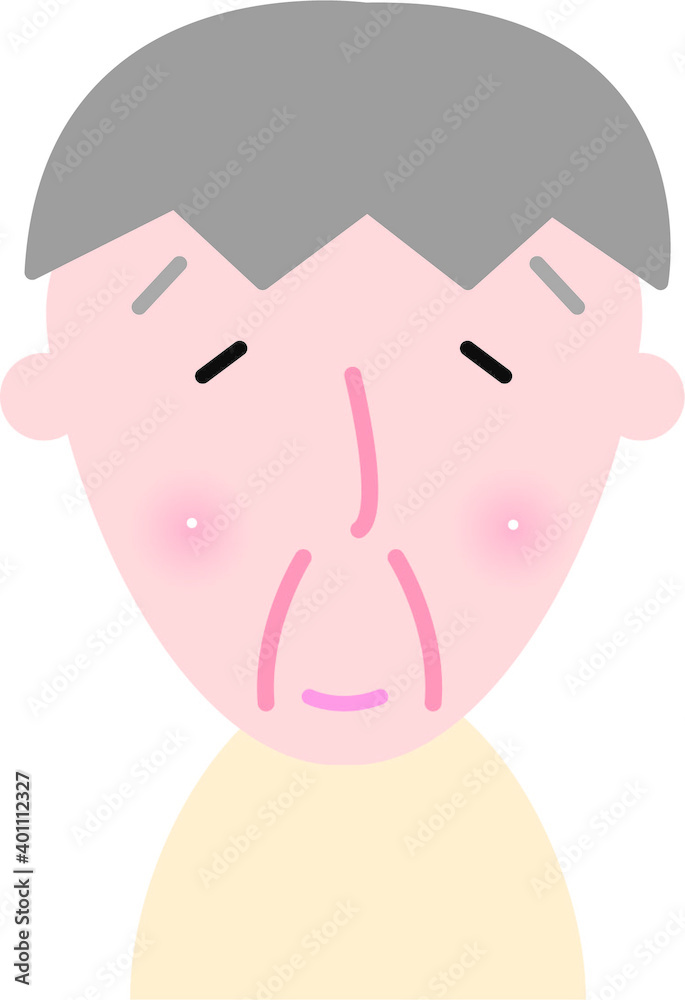 ほわほわタッチ、イラスト、ベクター、カット、かわいい、お年寄り、高齢者、60代、70代、年配、笑顔、上半身、カット、男性、白髪、笑顔、祖父、おじいちゃん ほわほわタッチ、イラスト、ベクター、カット、かわいい、お年寄り、高齢者、60代、70代、年配、笑顔、上半身、カット、男性、白髪、笑顔、祖父、おじいちゃん
