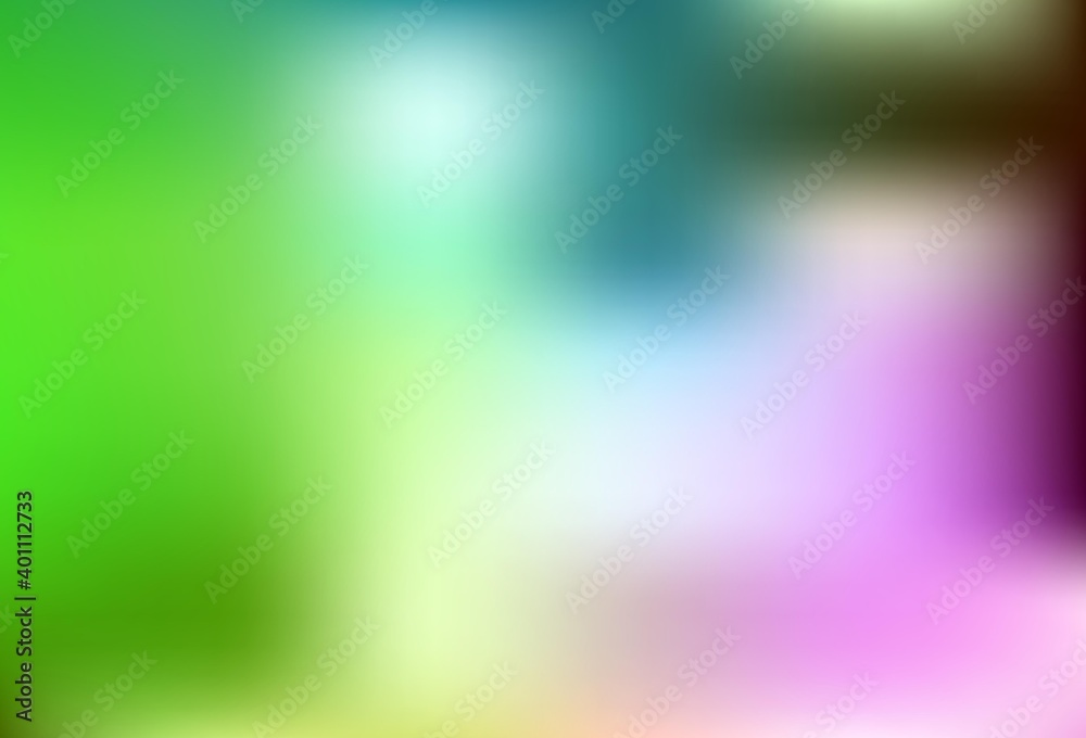 Light Pink, Green vector blurred pattern.