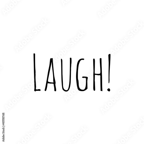   Laugh   Lettering