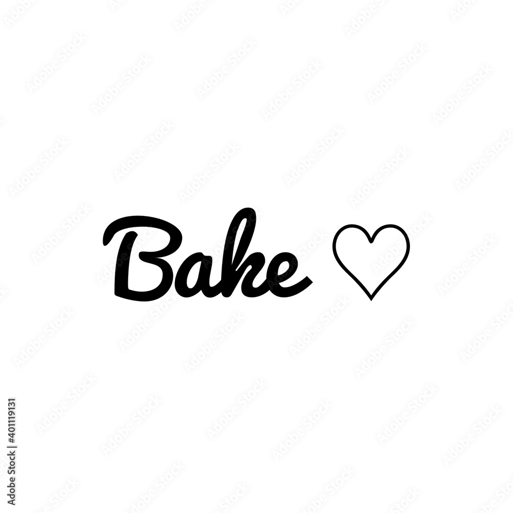 ''Bake'' Lettering