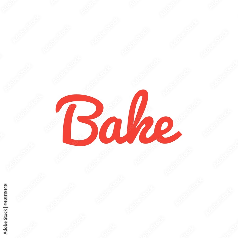 ''Bake'' Lettering