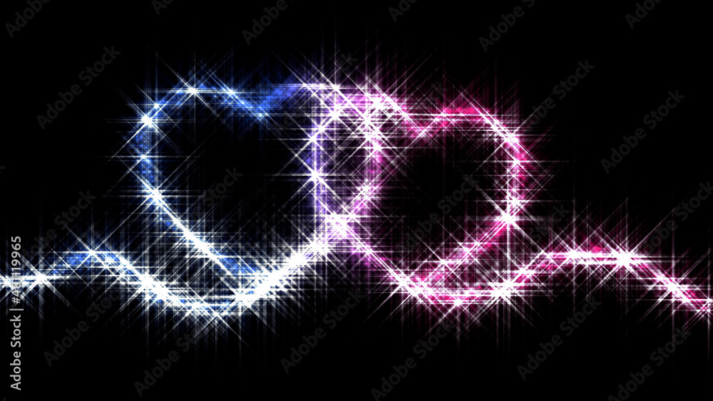 Sparkling Glitter Heart Particles background Sparkling Glitter Heart Particles background