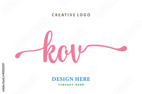 KOV lettering logo is simple, easy to understand and authoritative