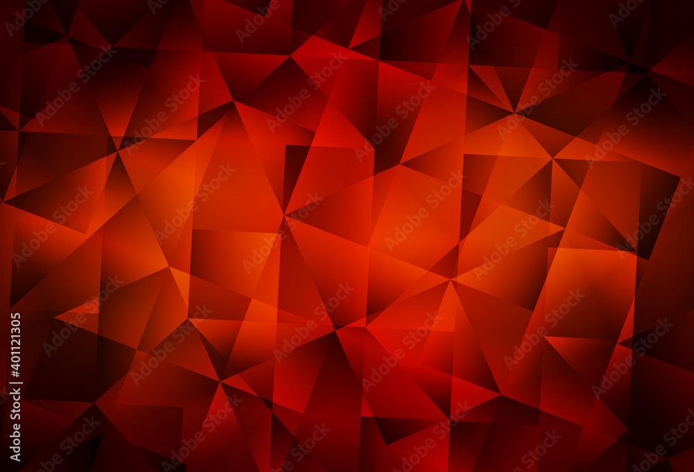Dark Red vector gradient triangles template. Dark Red vector gradient triangles template.