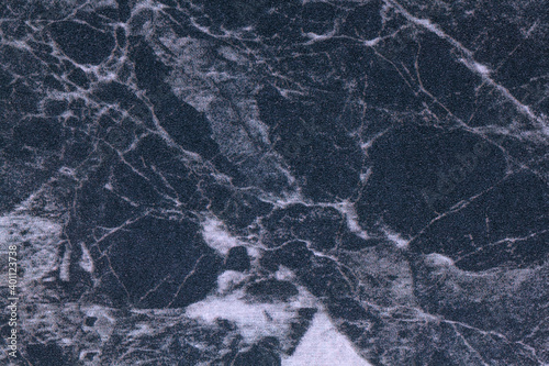 Texture of blue and gray marble for tabletop withpattern, macro background.