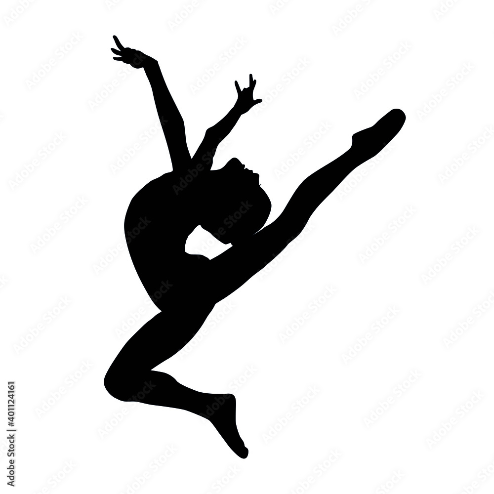 Rhythmic gymnastics Silhouettes Rhythmic gymnastics Silhouettes