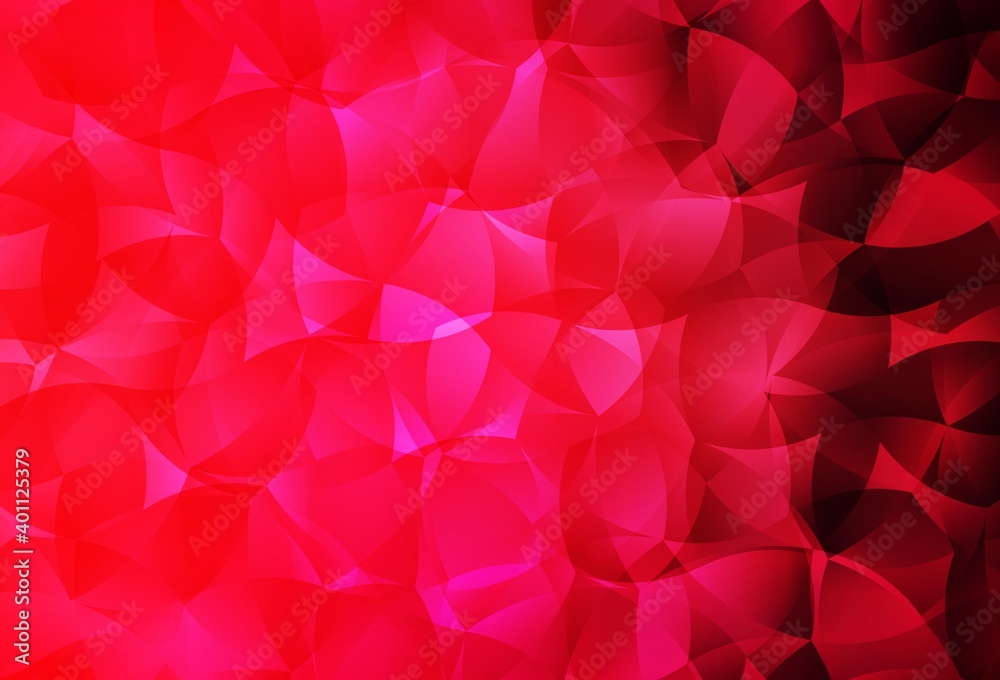 Light Red vector abstract polygonal template. Light Red vector abstract polygonal template.