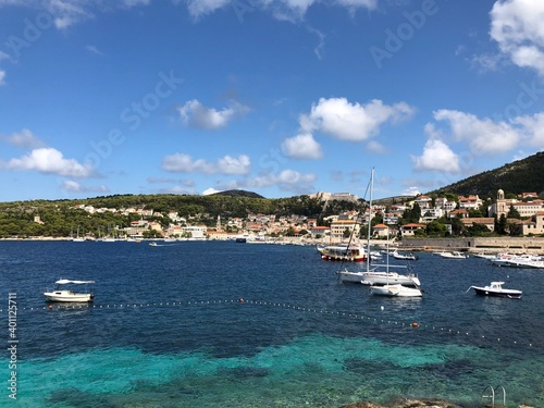 Hvar Insel und Stadt Dalmatien Kroatien Adria Mittelmeer 