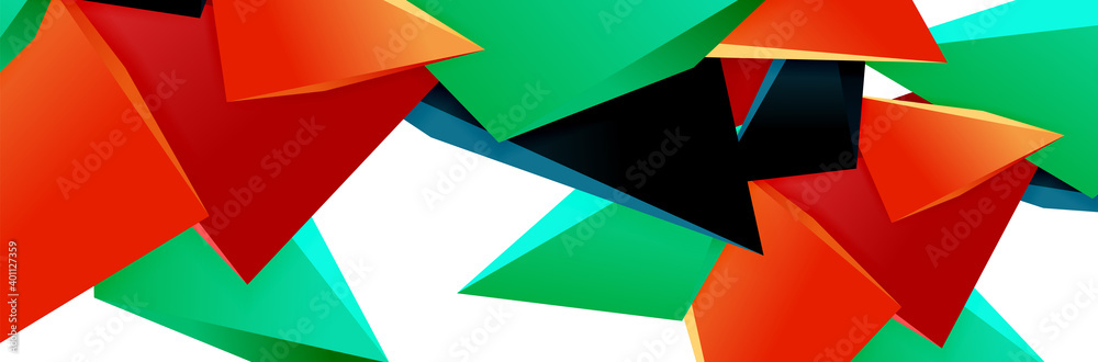 Triangle mosaic abstract background, 3d triangular low poly shapes. Geometric vector illustration for covers, banners, flyers and posters and other Triangle mosaic abstract background, 3d triangular low poly shapes. Geometric vector illustration for covers, banners, flyers and posters and other