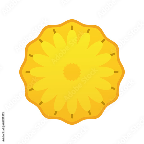 pineapple tropical fresh half fruit icon