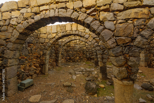 Ancient house with arches in Chorazin (Korazim)