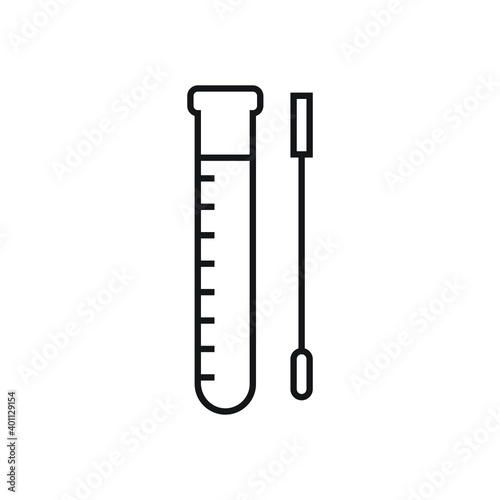 Swab test icon design isolated on white background