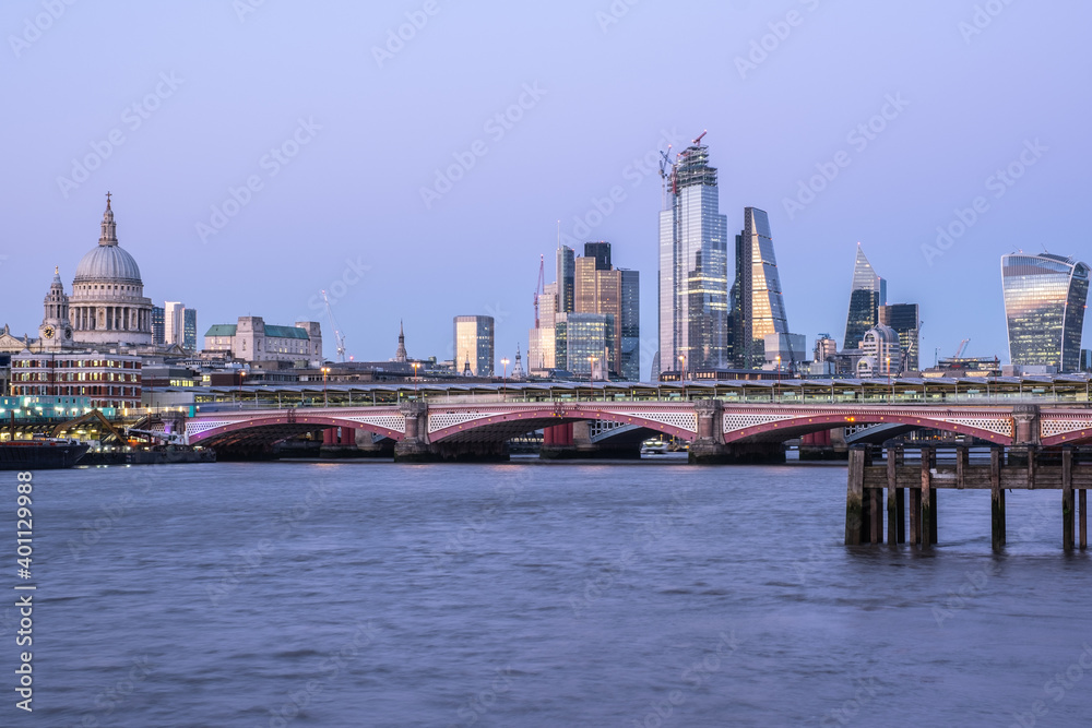 London city centre during sunset London city centre during sunset