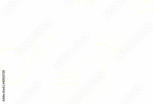 Light Green, Yellow vector layout with circles, lines.