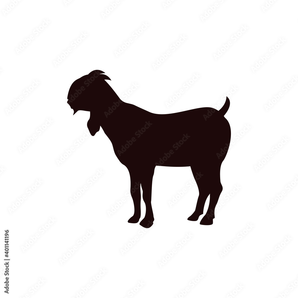 Goat icon design template vector isolated illustration Goat icon design template vector isolated illustration