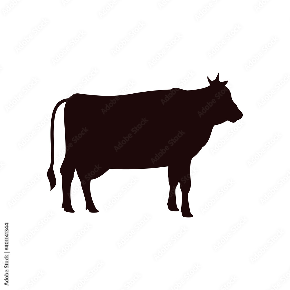 Cow icon design template vector isolated illustration Cow icon design template vector isolated illustration