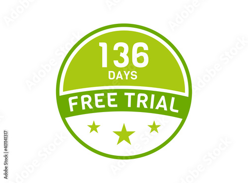 136 days free trial. 136 day Free trial badges