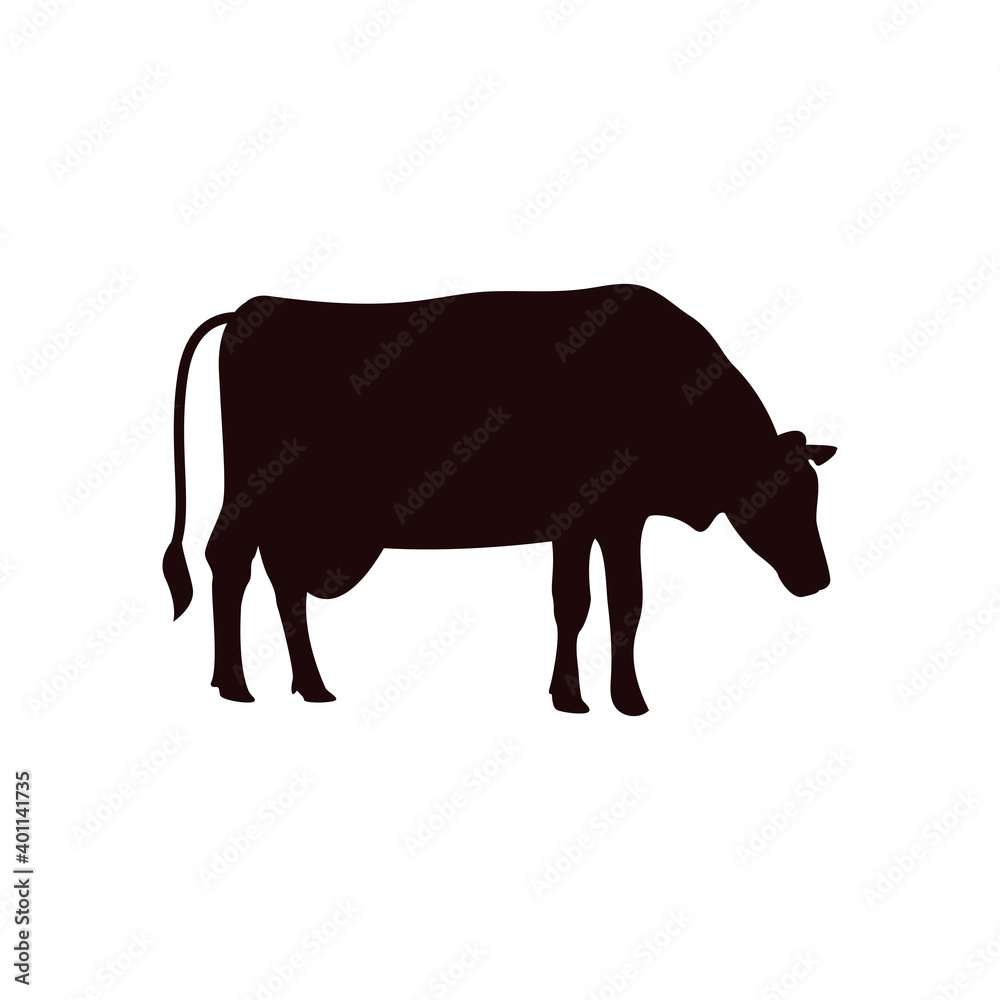 Cow icon design template vector isolated illustration Cow icon design template vector isolated illustration