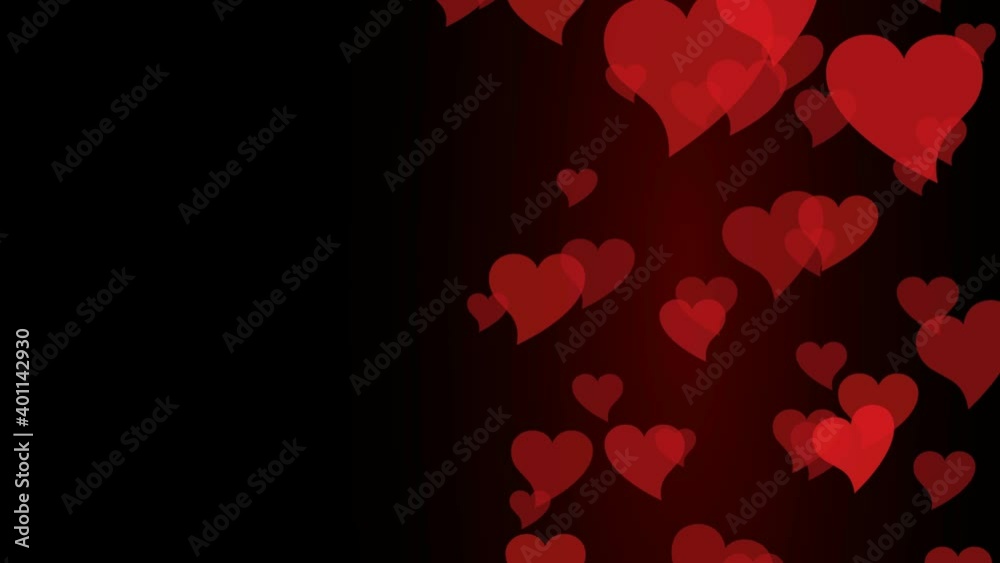 Heart Background For Valentine's day. Animated background with hearts in motion. Heart Background For Valentine's day. Animated background with hearts in motion.