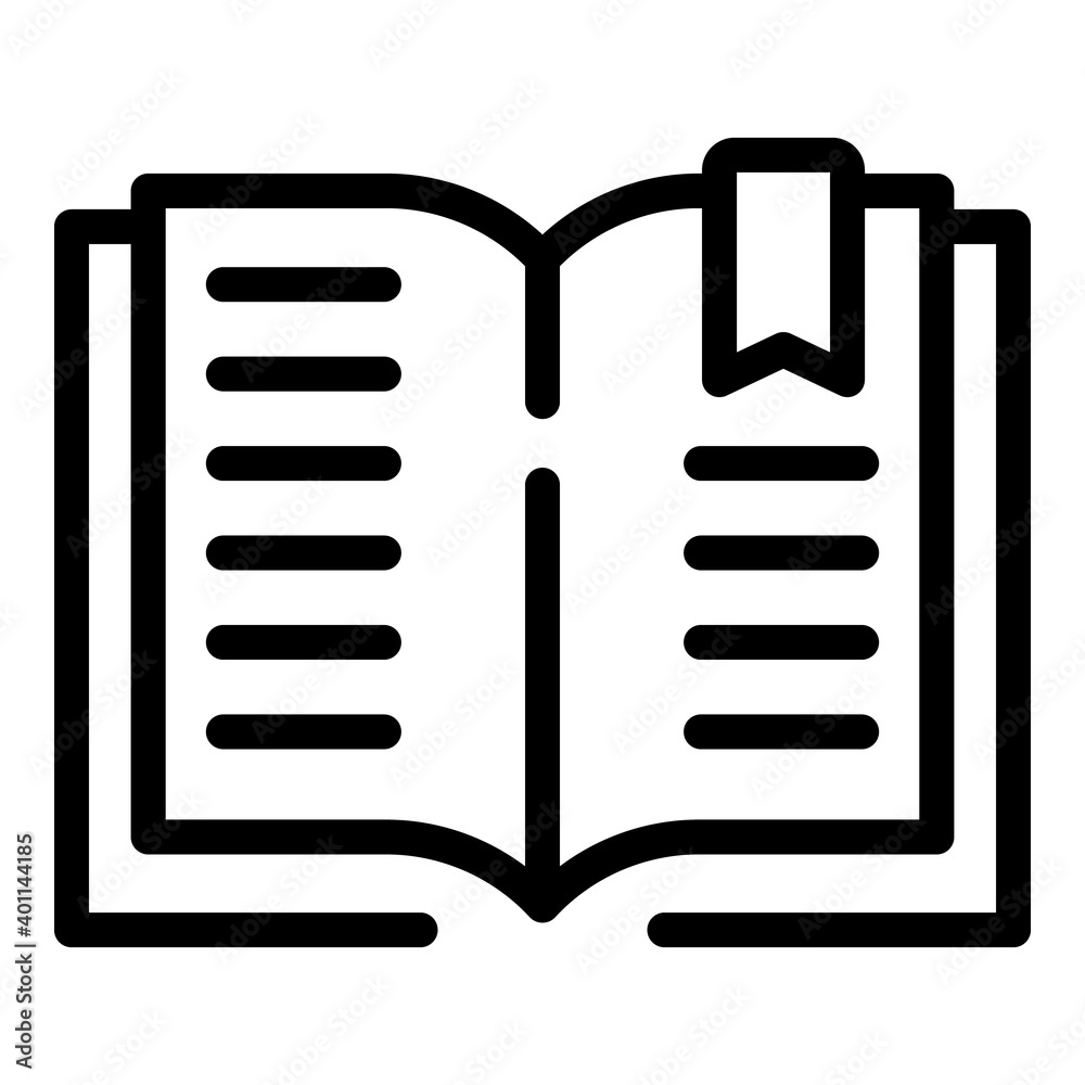 Element bookmark icon. Outline element bookmark vector icon for web design isolated on white background Element bookmark icon. Outline element bookmark vector icon for web design isolated on white background