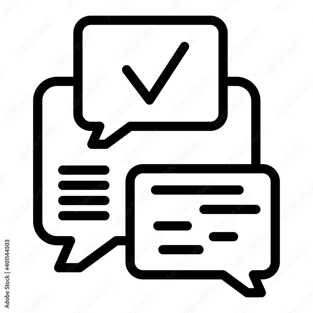 School group chat icon. Outline school group chat vector icon for web design isolated on white background School group chat icon. Outline school group chat vector icon for web design isolated on white background