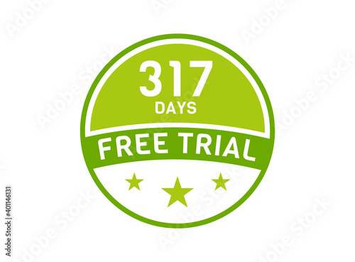 317 days free trial. 317 day Free trial badges