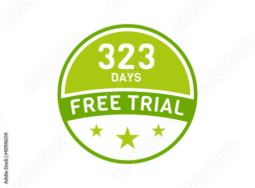 323 days free trial. 323 day Free trial badges