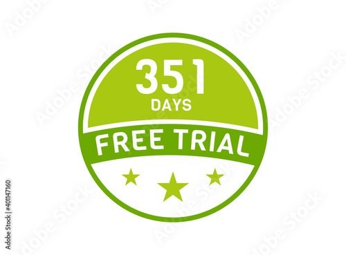 351 days free trial. 351 day Free trial badges