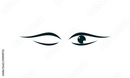 blinking eyes logo