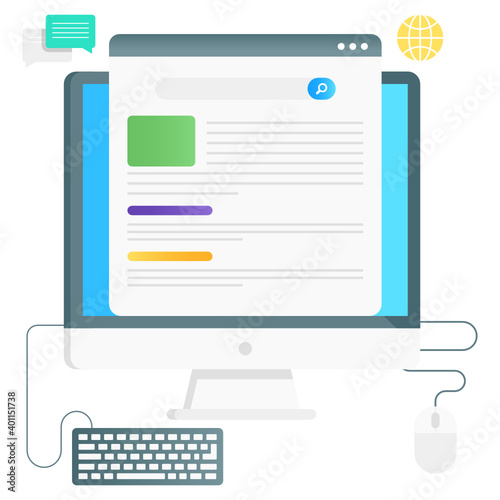 
Editable design of web browsing vector in gradient style
