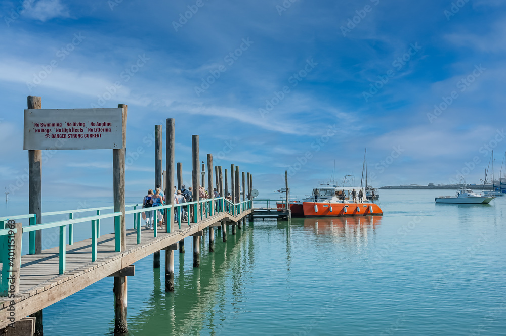 Walvis Bay in Namibia.The Bay is popular in Africa.