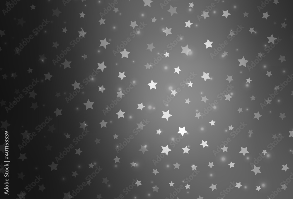 Light Gray vector pattern with christmas snowflakes, stars. Light Gray vector pattern with christmas snowflakes, stars.
