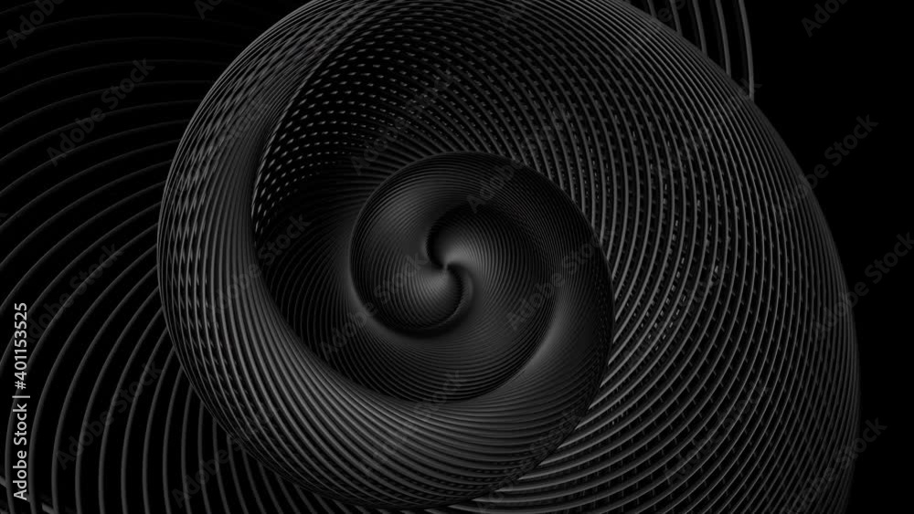 abstract geometric looped bg with rings form complex twisted spiral and light effects. Rings flash neon multicolor lights. Neon ring bulbs for show or events, festivals or concerts, vj night clubs.