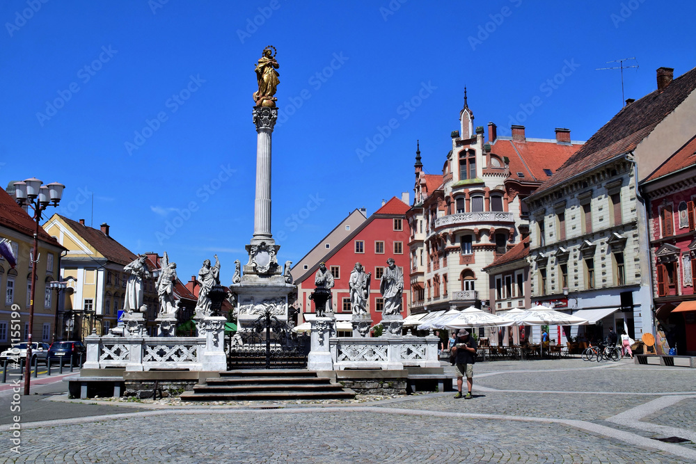 Hauptplatz (Glavni trg) in Marburg (Maribor) Slowenien