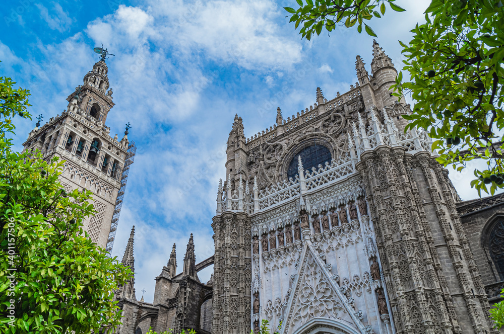 Obraz premium Seville Cathedral is one of the main attractions of Seville
