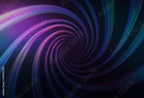 Dark Pink, Blue vector texture with milky way stars. Shining colored illustration with bright astronomical stars. Best design for your ad, poster, banner.