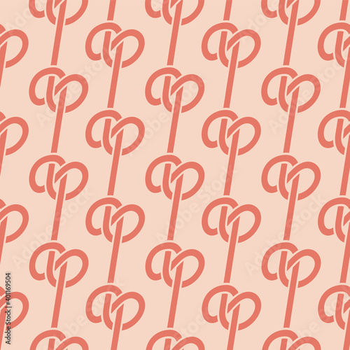 Japanese Rope Knot Vector Seamless Pattern