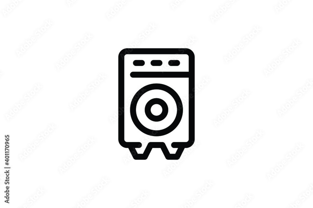 Record Studio Outline Icon - Speaker Record Studio Outline Icon - Speaker