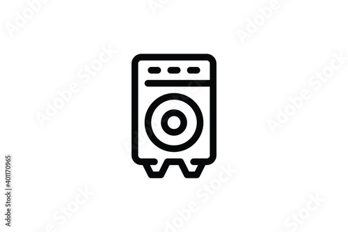 Record Studio Outline Icon - Speaker