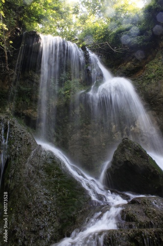 Fototapeta Naklejka Na Ścianę i Meble -  waterfall in the forest,nature,trail,water