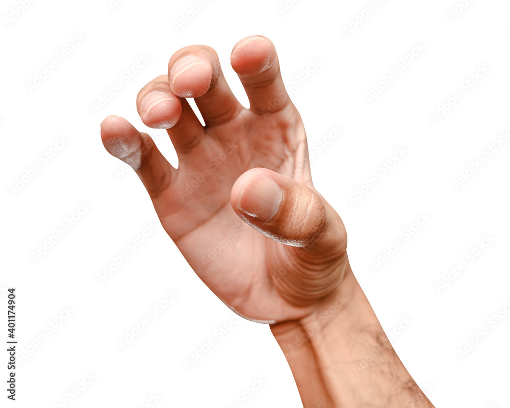 isolated of male caucasian hand holding something like a bottle or can. isolated of male caucasian hand holding something like a bottle or can.