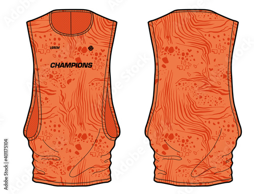 Women Sleeveless volume Tank top Sports t-shirt Jersey design concept Illustration Vector suitable for girls and Ladies for gym wear, training top, running tank top, yoga top and workout tees.