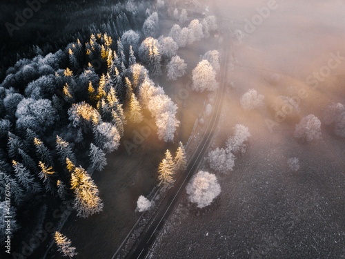 Amazing aerial nature lands...