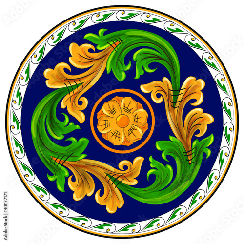 Decoro artistico Ceramiche di Caltagirone Italia Sicilia