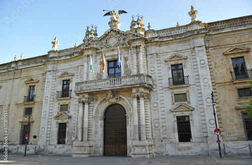 Old Royal Tobacco Factory (Real Fabrica de Tabacos), now the bulding of the Public University of Seville, Spain