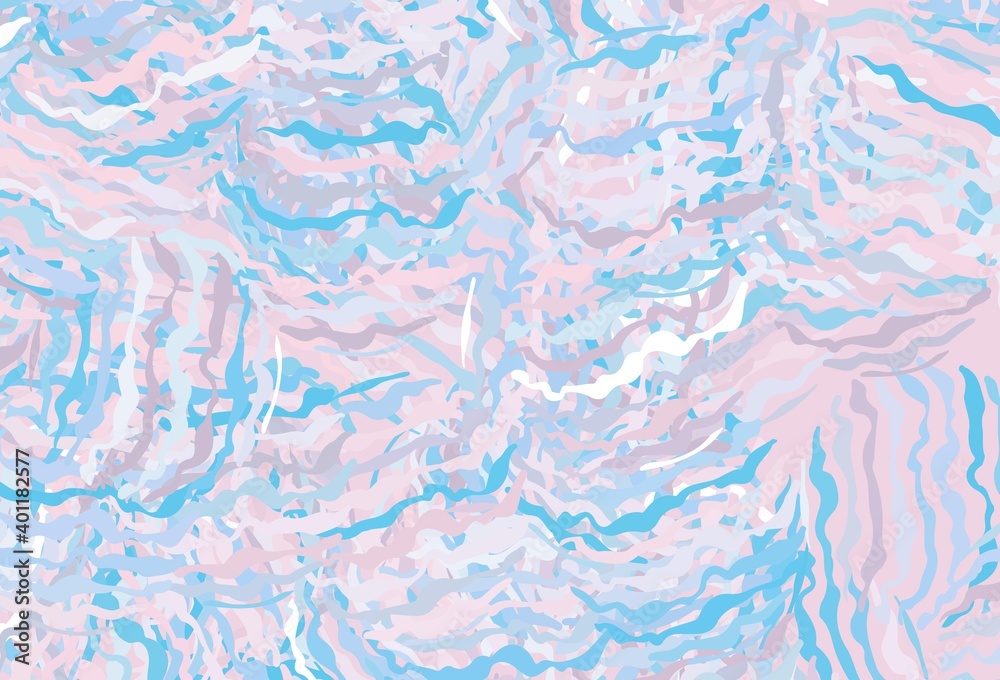Light Pink, Blue vector pattern with curved lines. Light Pink, Blue vector pattern with curved lines.