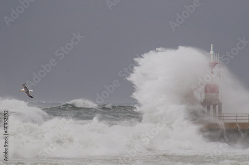 storm storm surges in the Tyrrhenian Sea